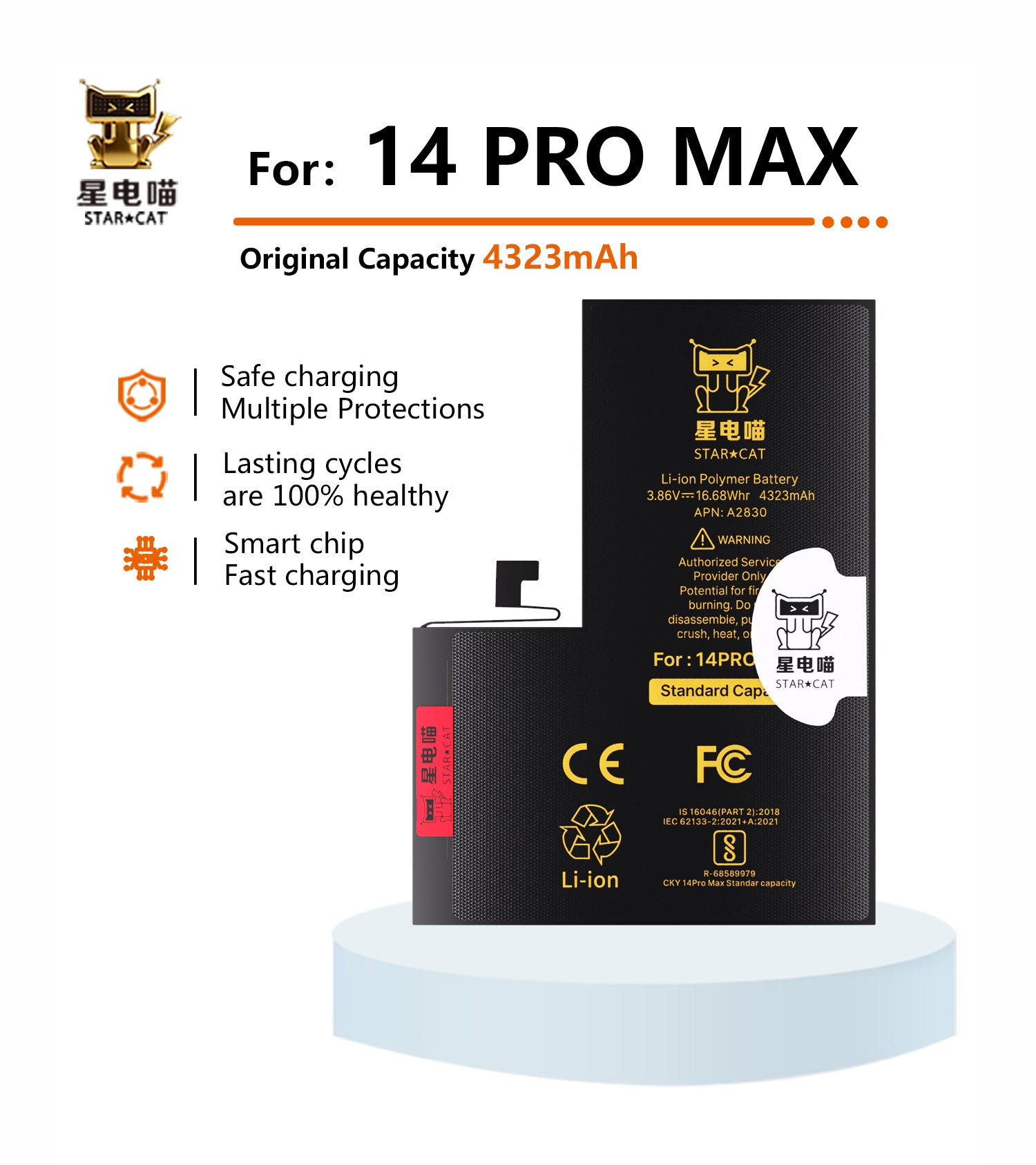 for iPhone 14promax battery