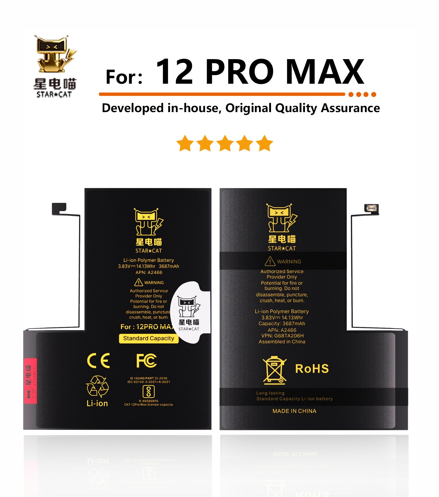 for iPhone 12promax battery