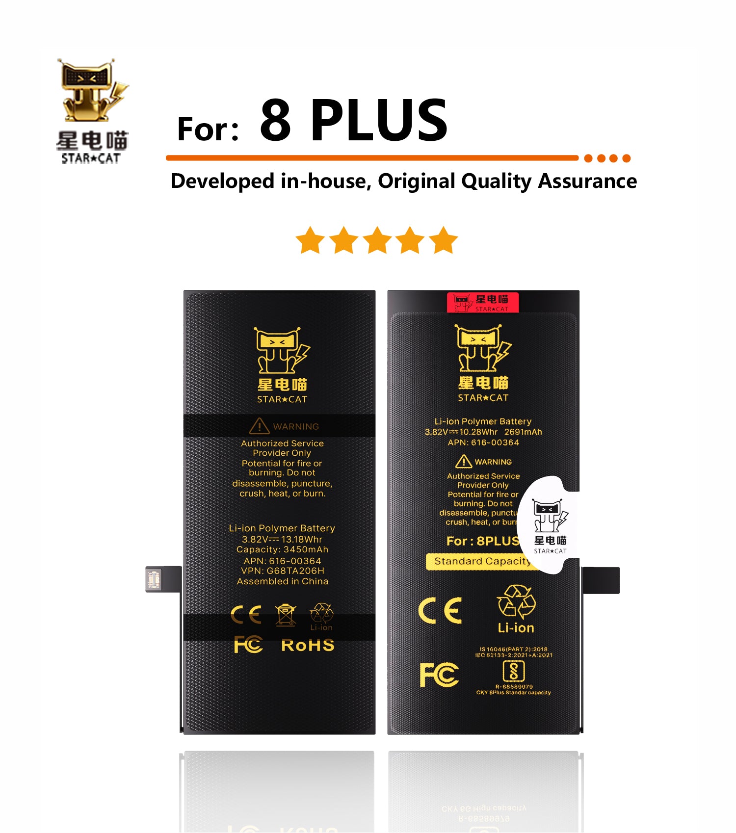 Apple/iPhone 8plus high-capacity/mAh-Original battery
