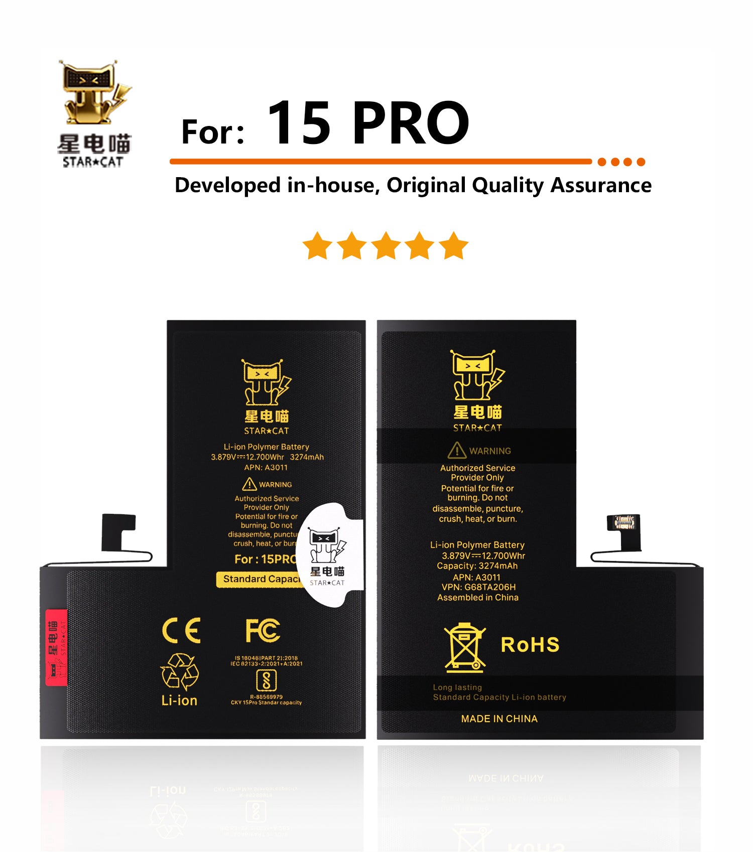 for iPhone 15pro battery