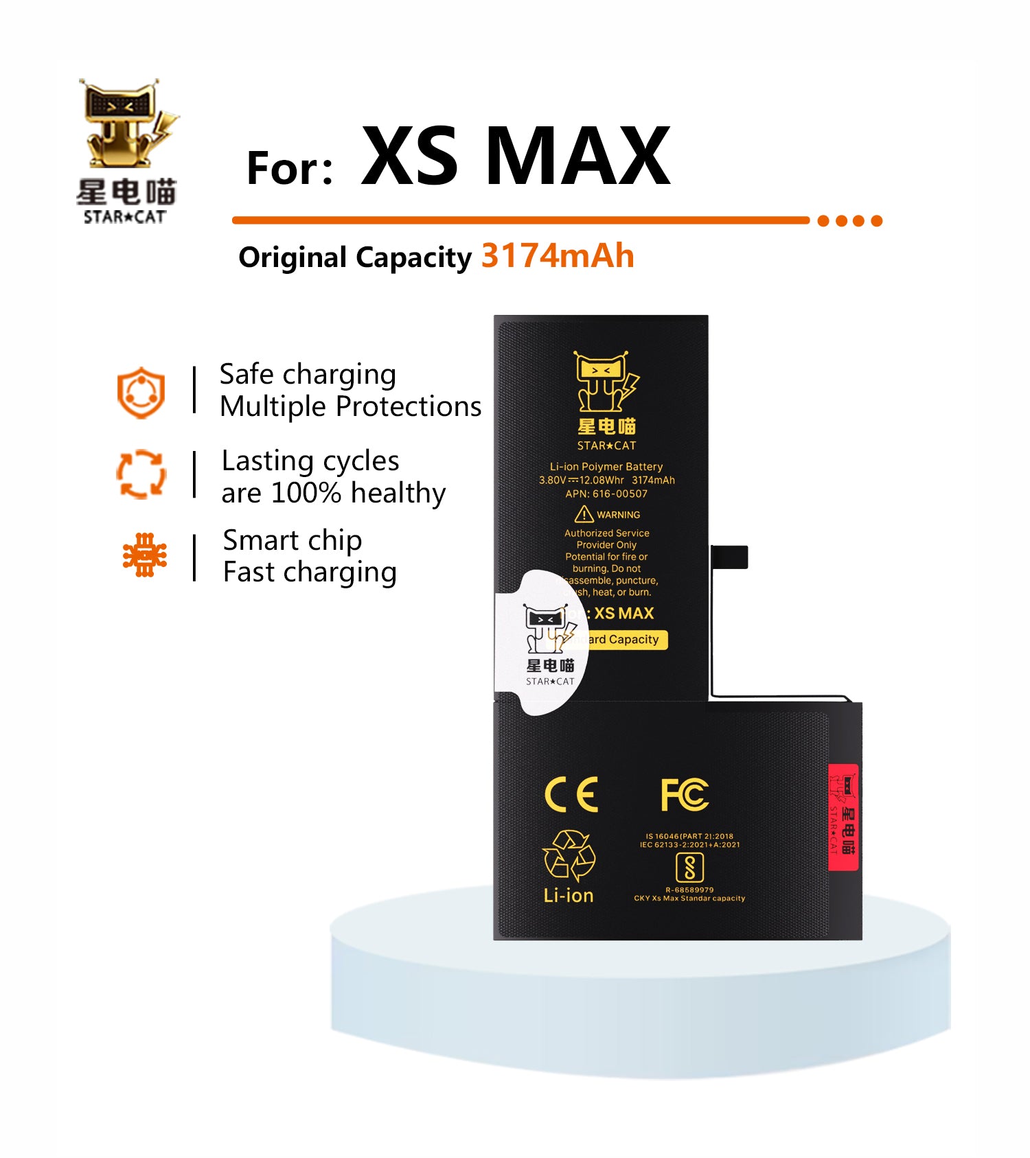 for iPhone Xsmax battery – BATTERY FACTORY/星电喵STAR☆CAT
