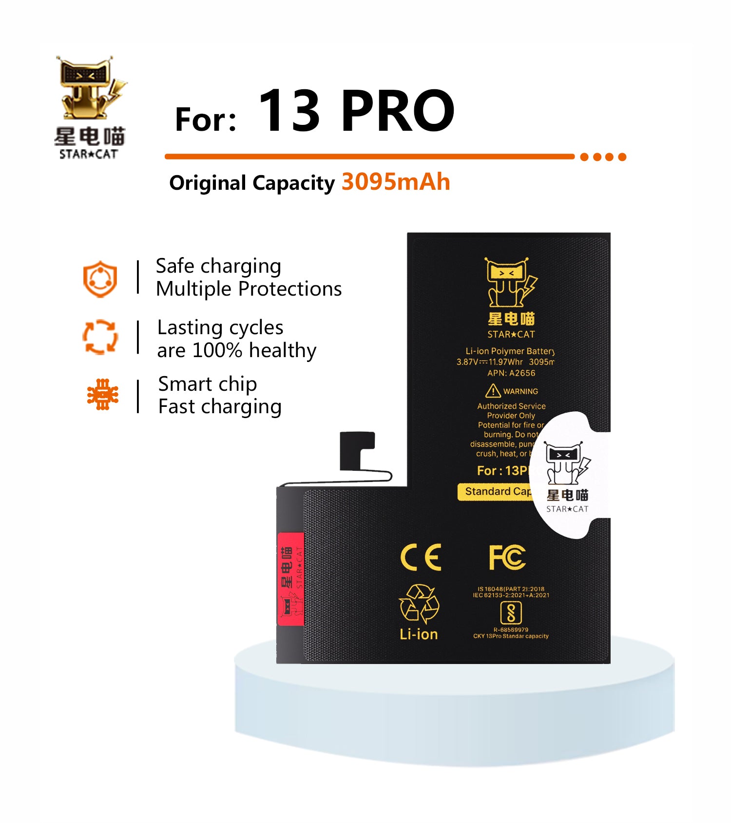 for iPhone 13pro battery – BATTERY FACTORY/星电喵STAR☆CAT