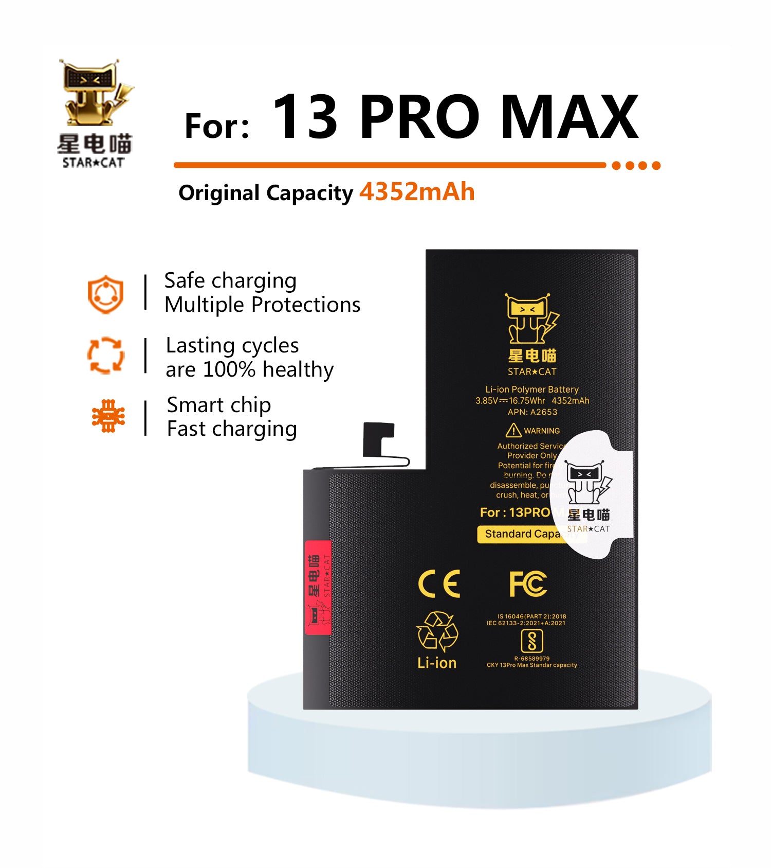 for iPhone 13promax battery – BATTERY FACTORY/星电喵STAR☆CAT