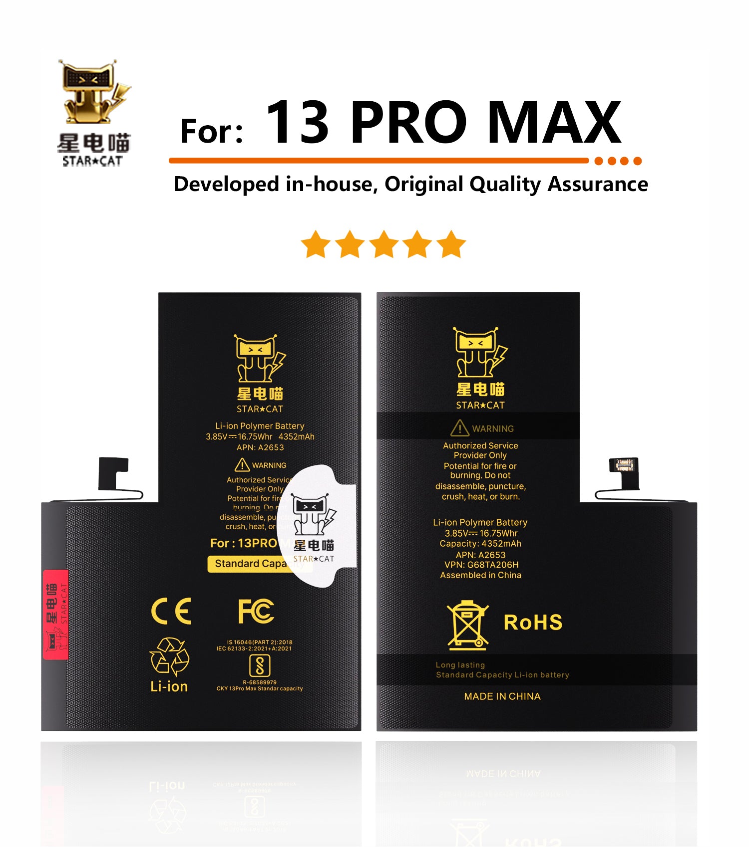 for iPhone 13promax battery – BATTERY FACTORY/星电喵STAR☆CAT