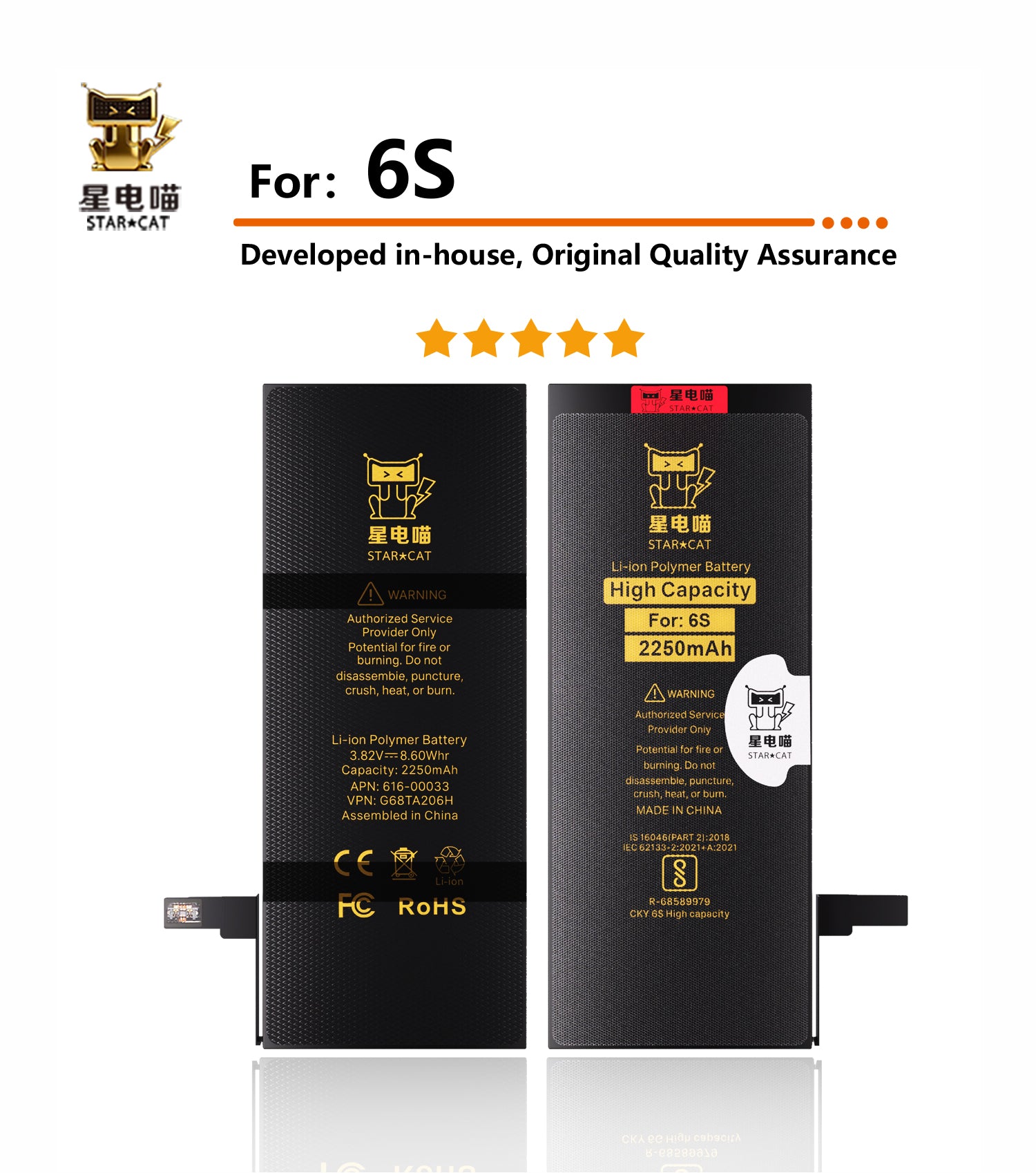 Apple/iPhone 6s high-capacity/mAh-Original battery