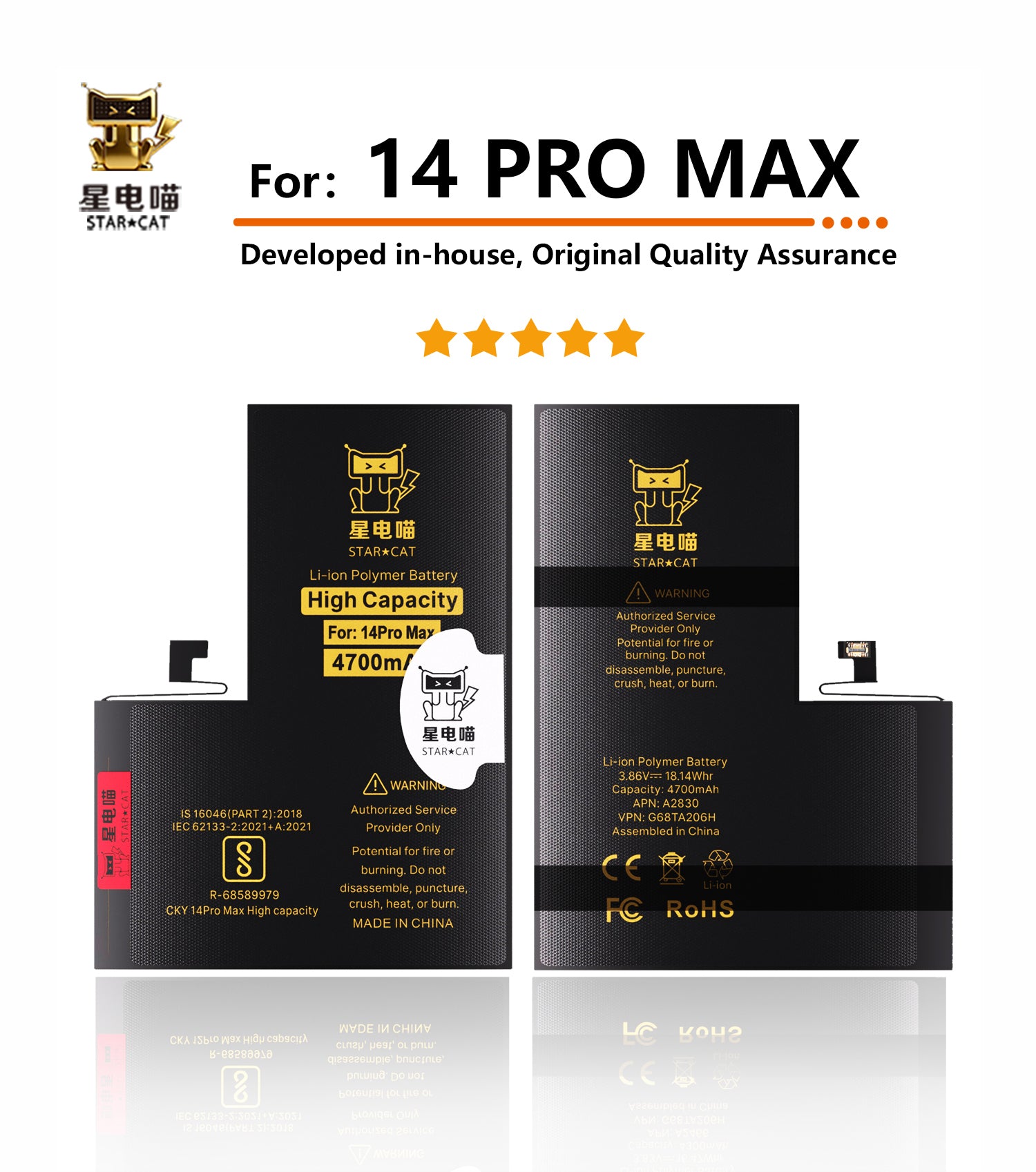 Apple/iPhone 14promax high-capacity/mAh-Original battery