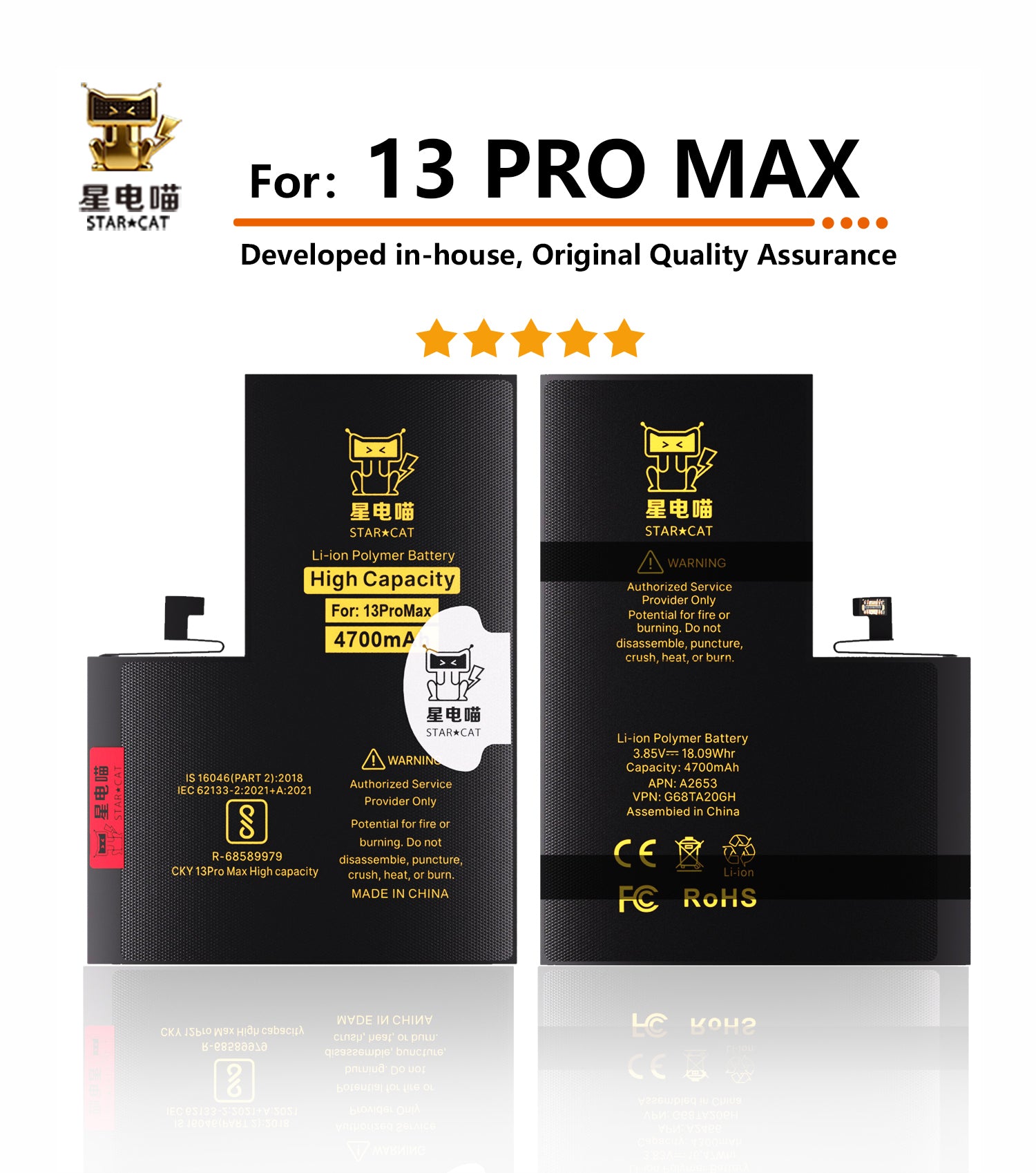 Apple/iPhone 13promax high-capacity/mAh-Original battery
