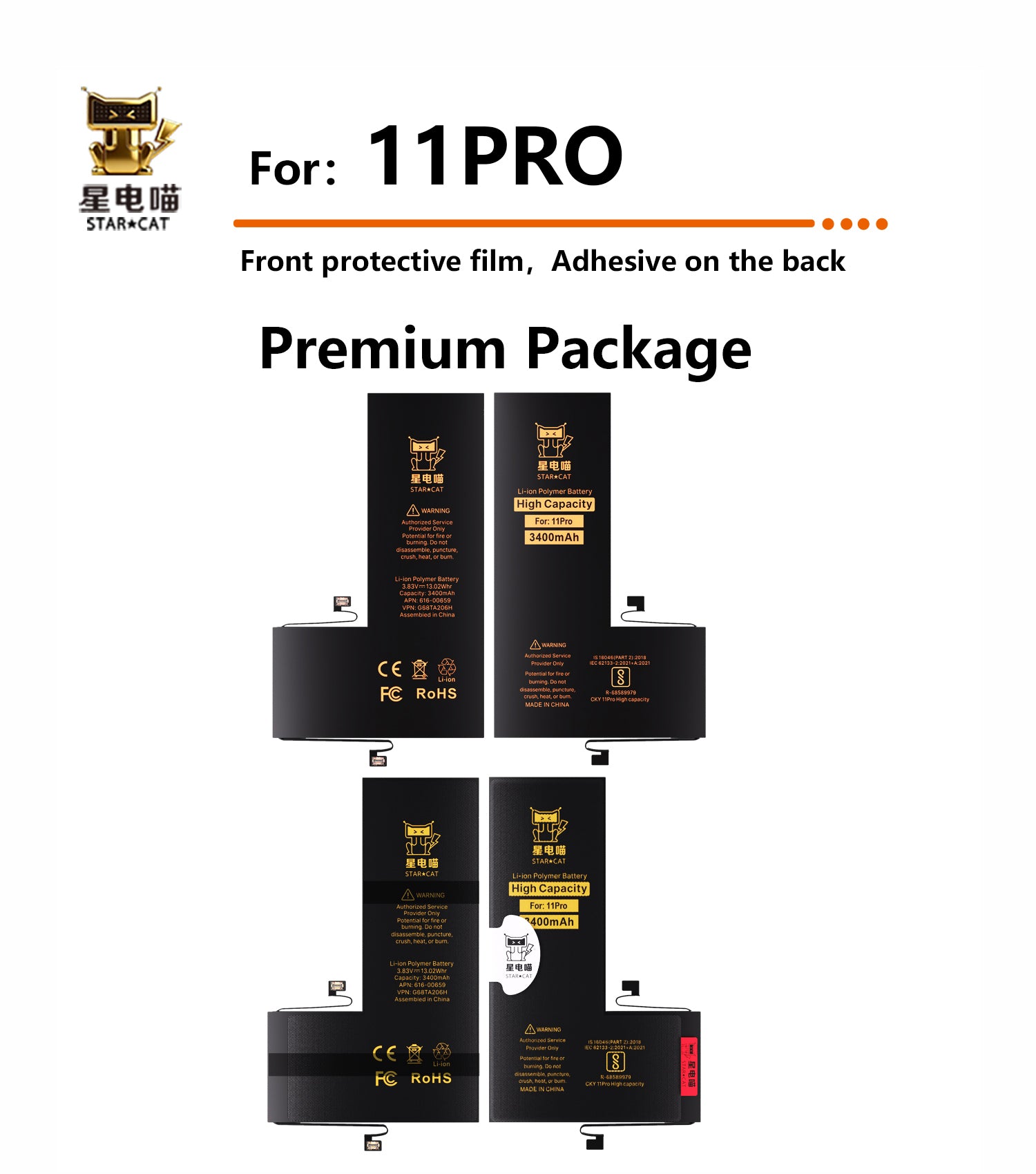 Apple/iPhone 11pro high-capacity/mAh-Original battery