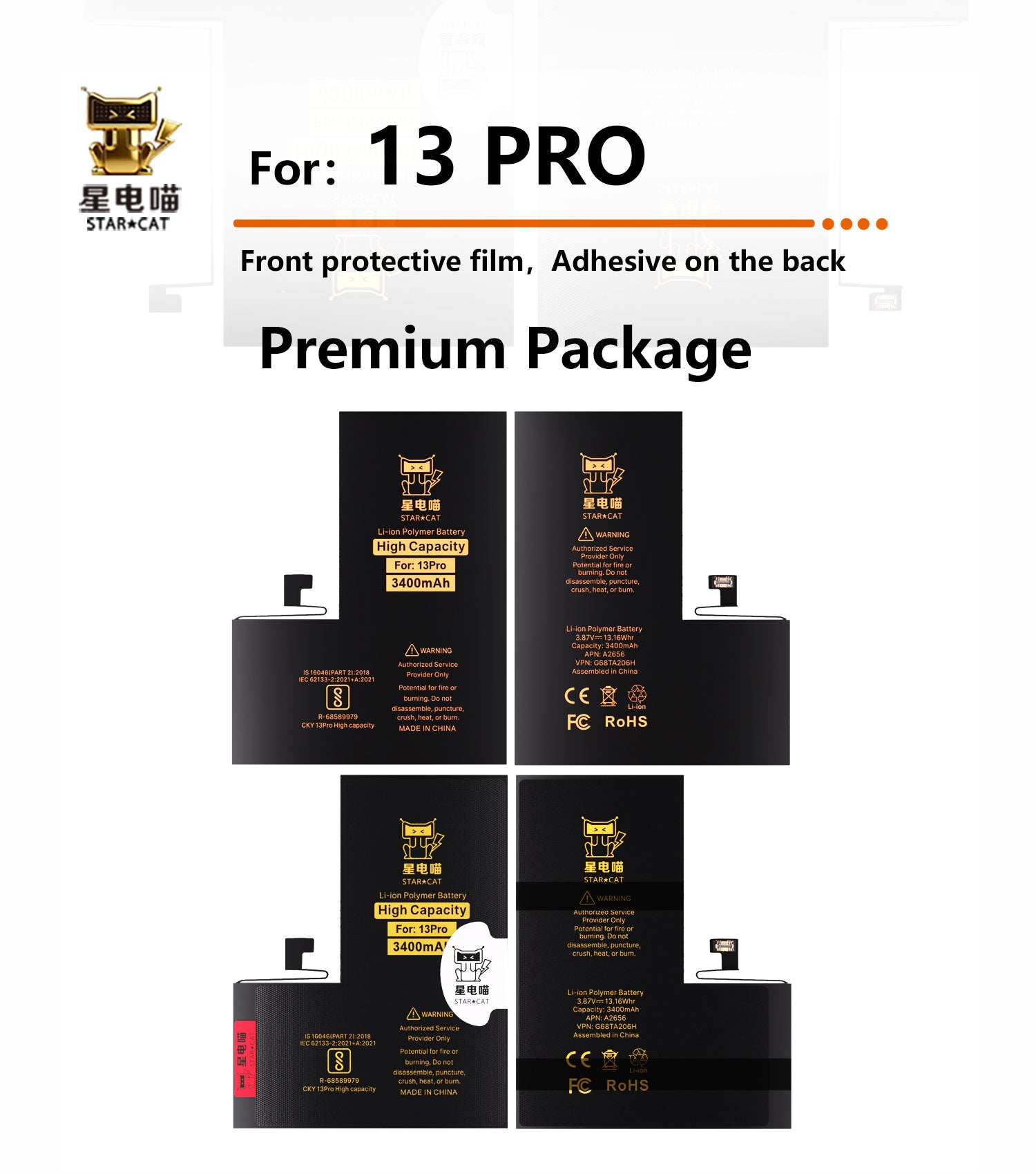 Apple/iPhone 13pro high-capacity/mAh-Original battery
