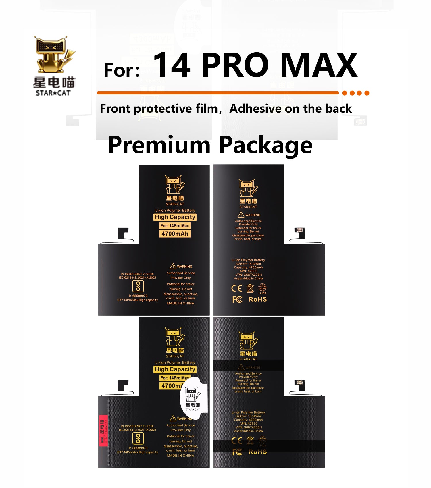 Apple/iPhone 14promax high-capacity/mAh-Original battery