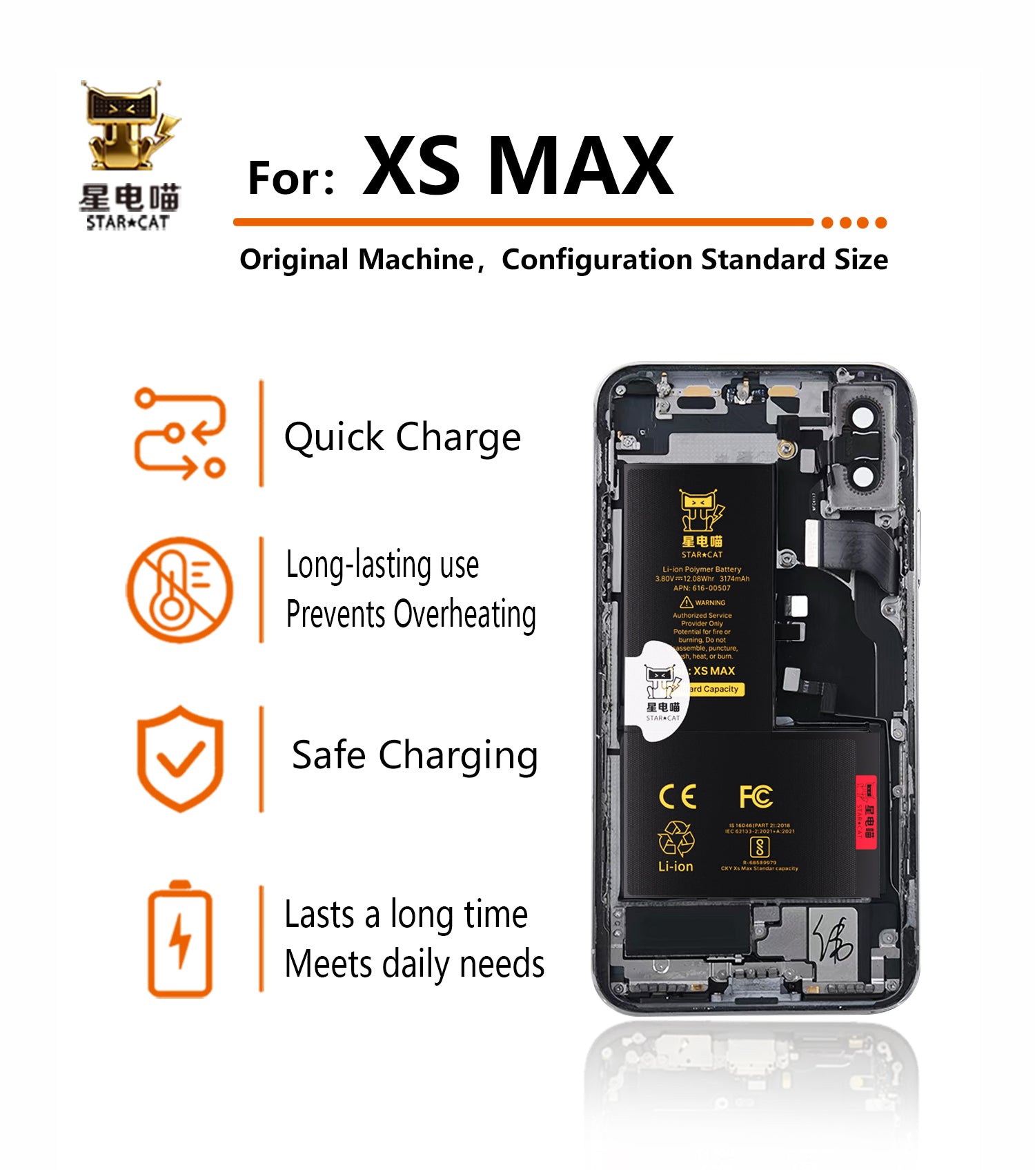 for iPhone Xsmax battery