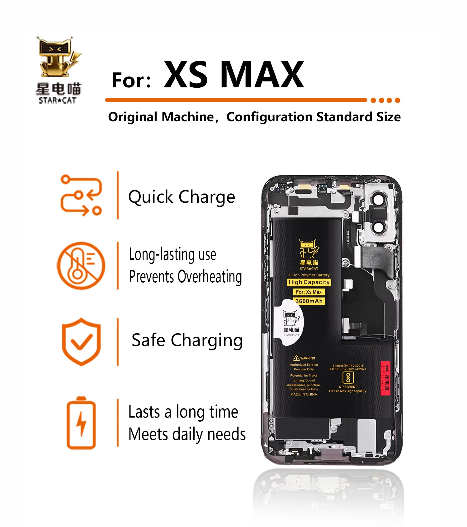 Apple/iPhone XSMAX high-capacity/mAh-Original battery