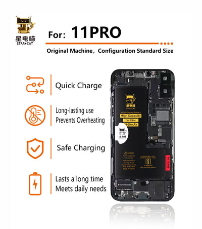 Apple/iPhone 11pro high-capacity/mAh-Original battery