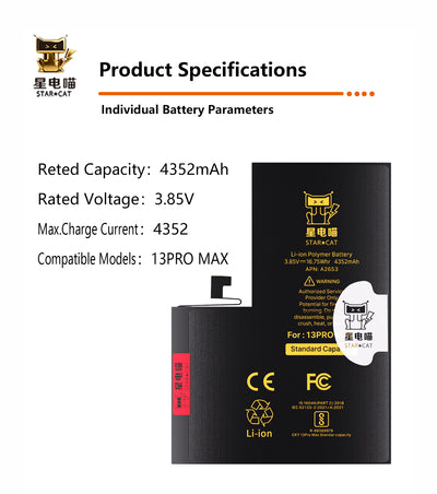 for iPhone 13promax battery