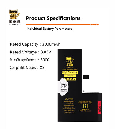 Apple/iPhone XS high-capacity/mAh-Original battery