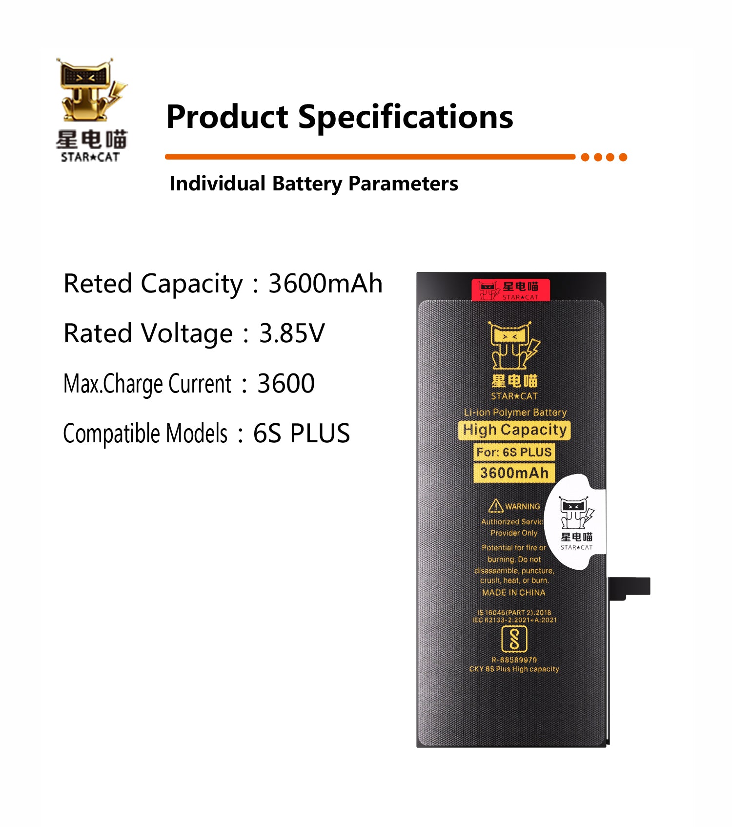Apple/iPhone 6splus high-capacity/mAh-Original battery