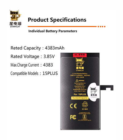 for iPhone 15plus battery