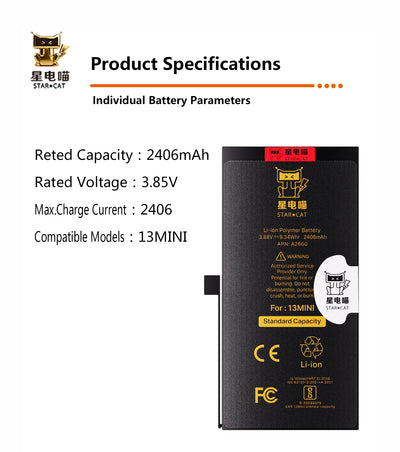 for iPhone 13mini battery