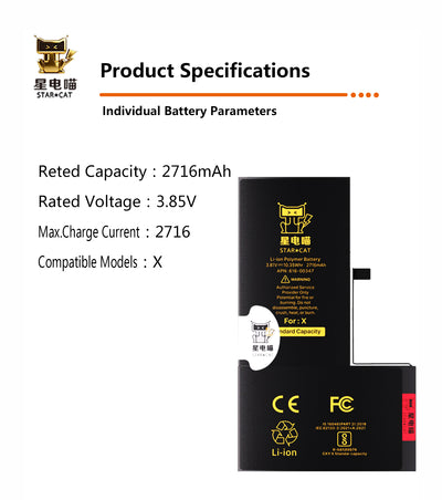 for iPhone X battery